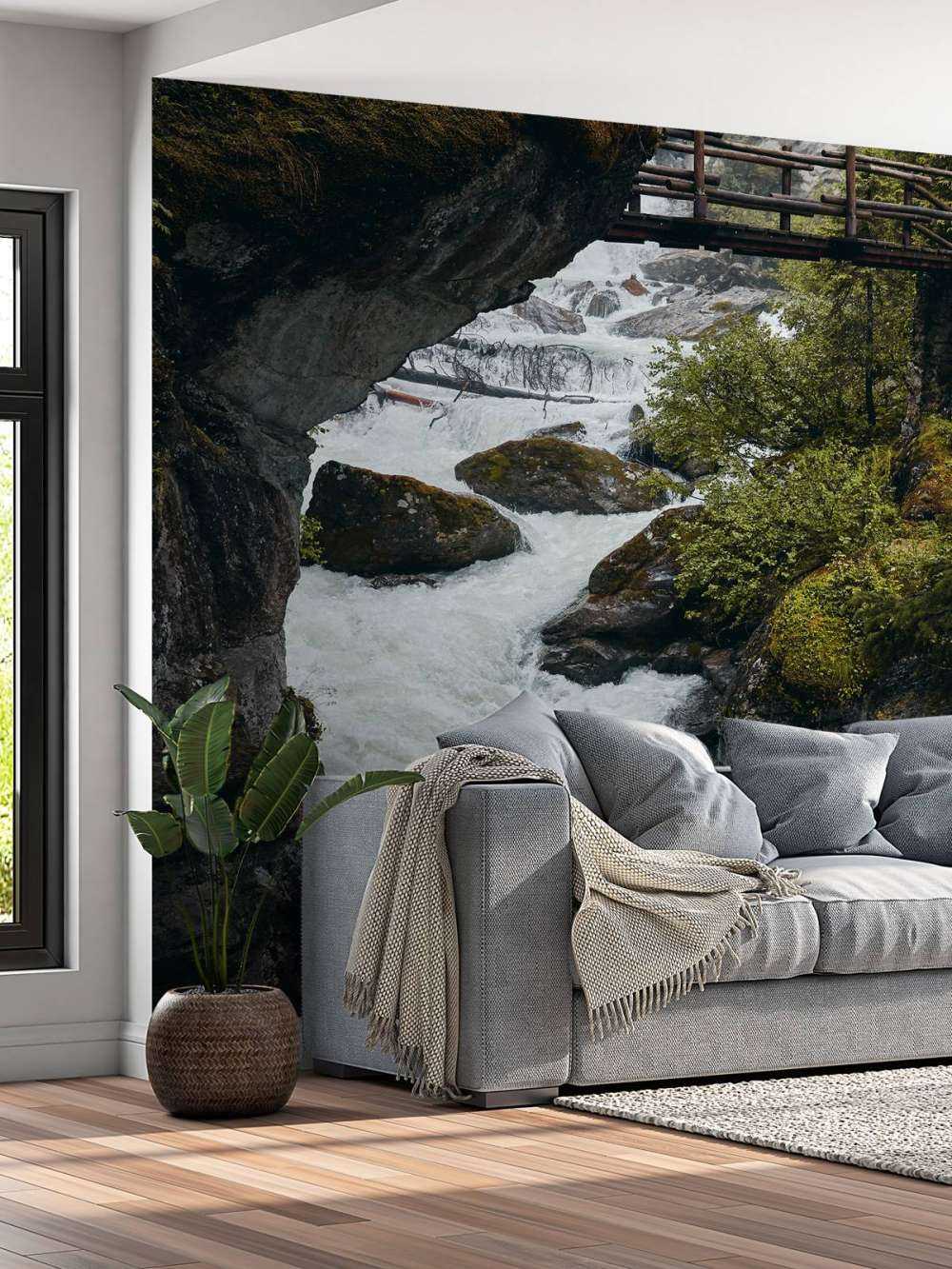 Mostek przy wodospadzie