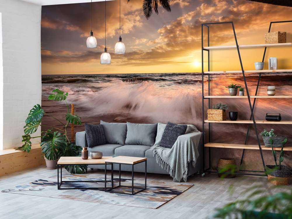 Romantyczny zachód słońca