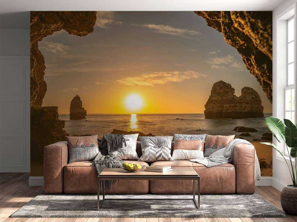 Wschód słońca z jaskini