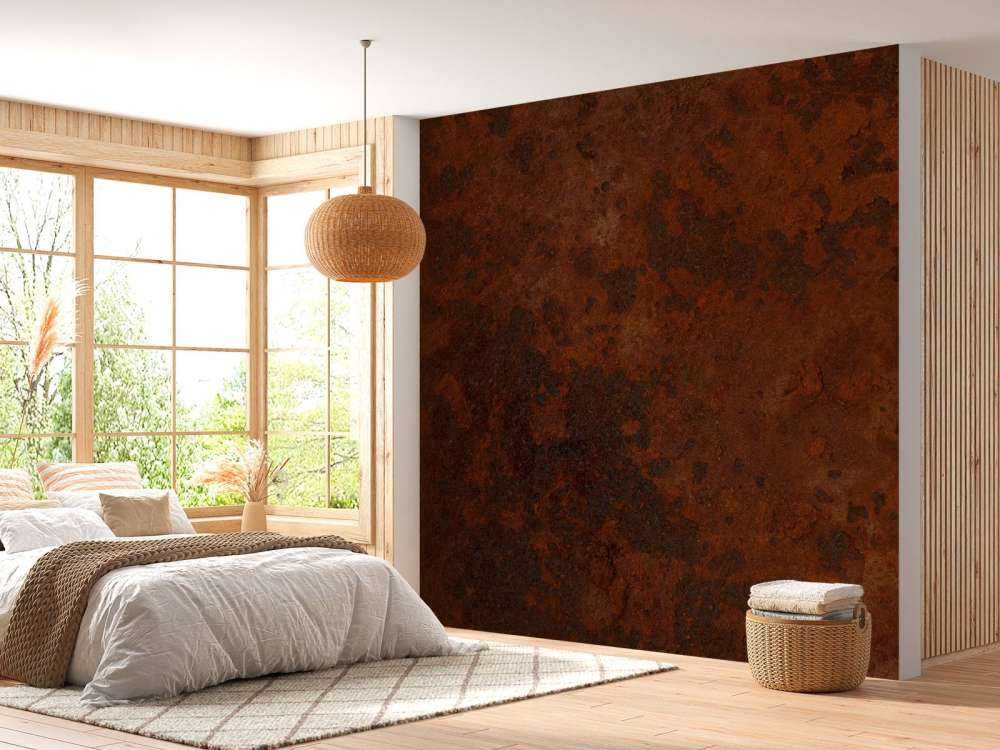 Struktura rdzawy brąz