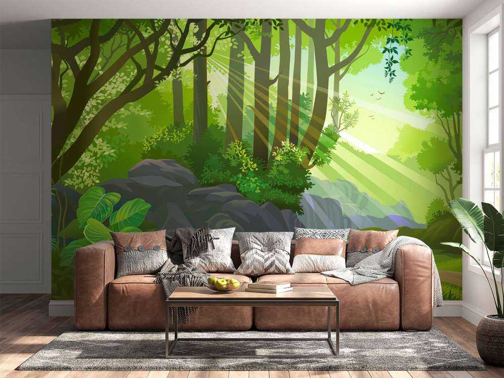 Światło słoneczne w dżungli