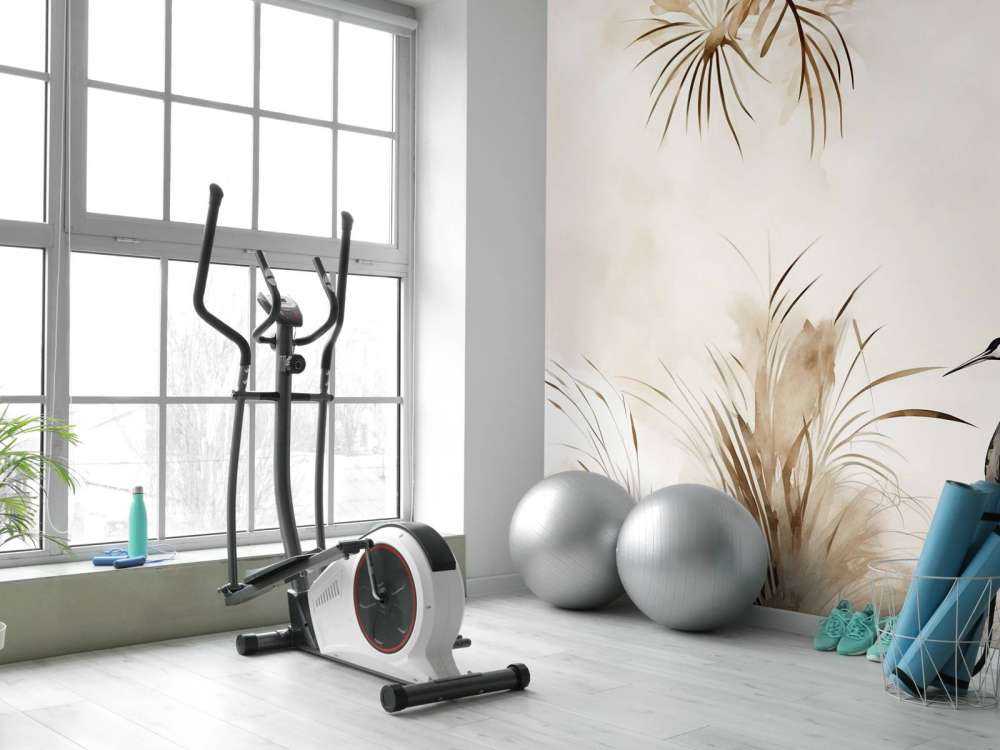 Żurawie w polu taupe