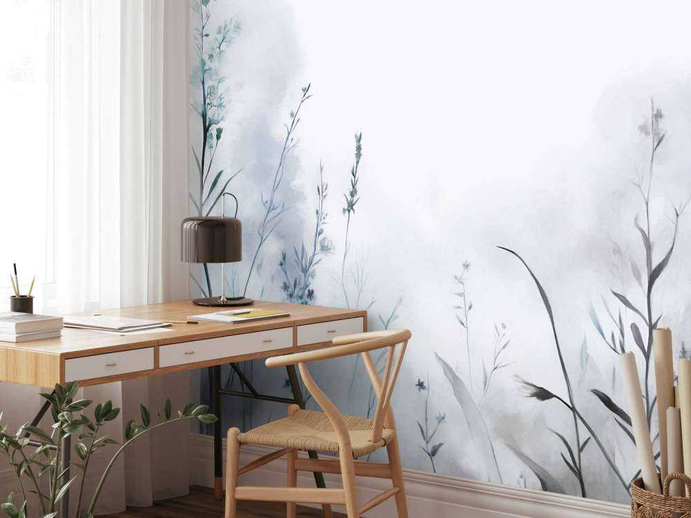 Poranna Cisza Miękki Niebieski