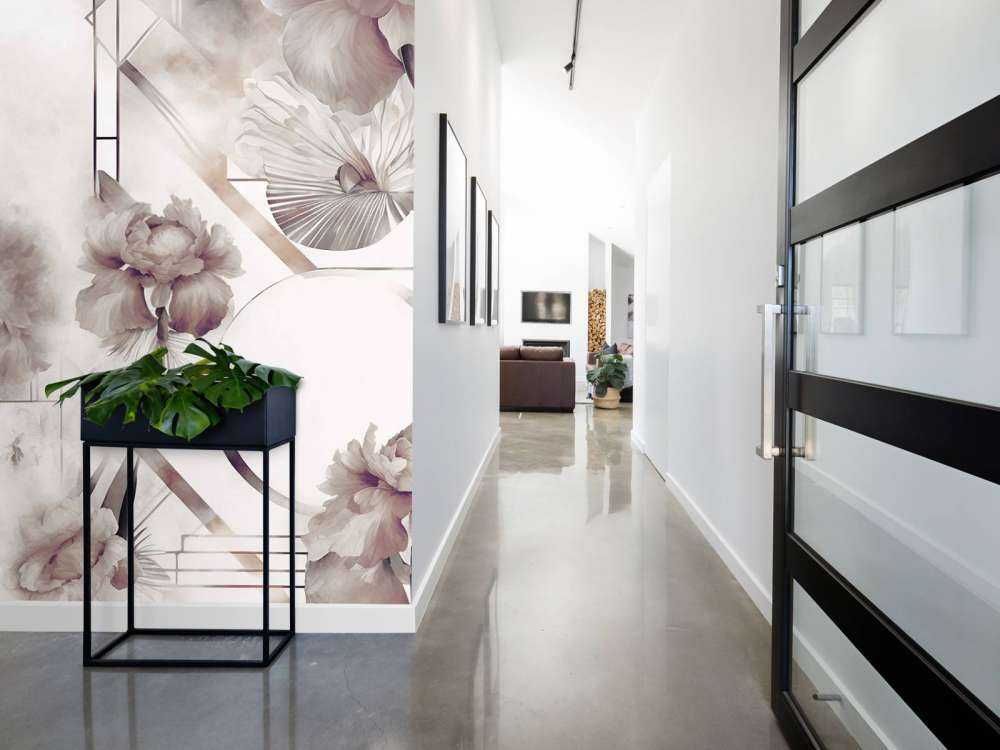 Geometria akwarelowa brązowa