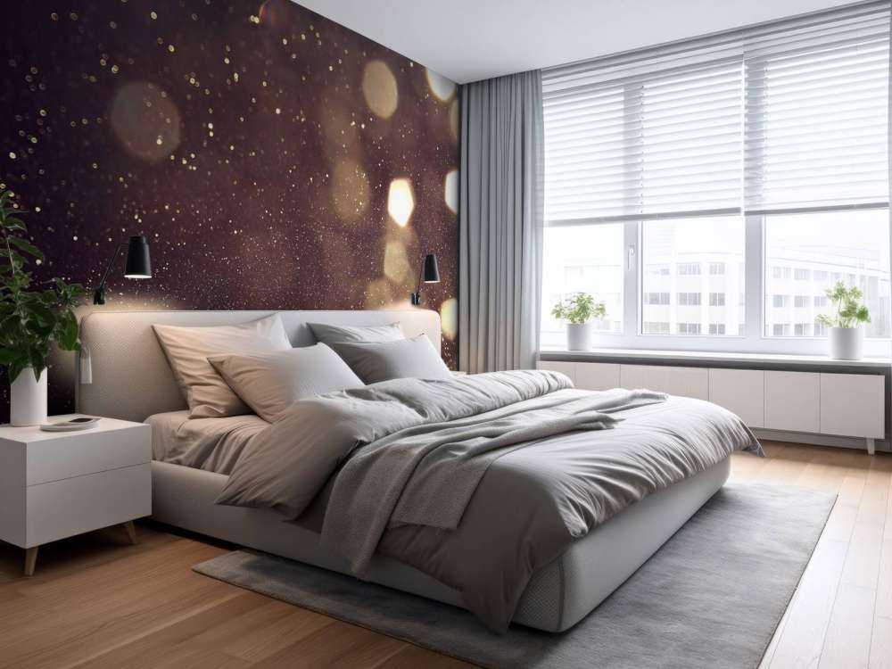 Abstrakcyjne światła z brokatem