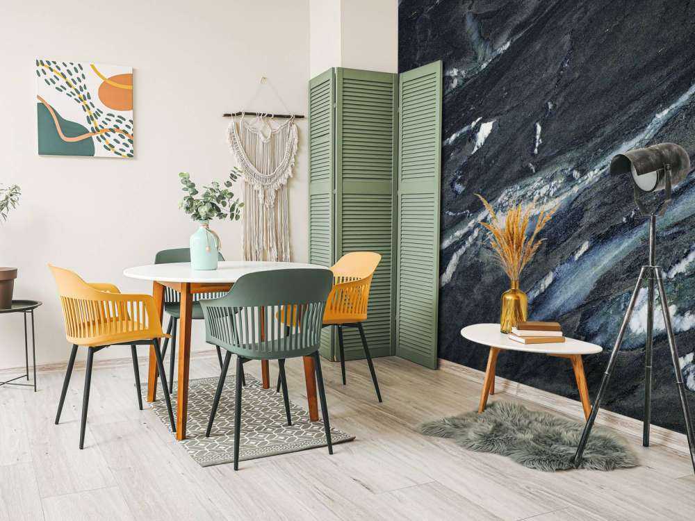 Zielono-niebieski marmur