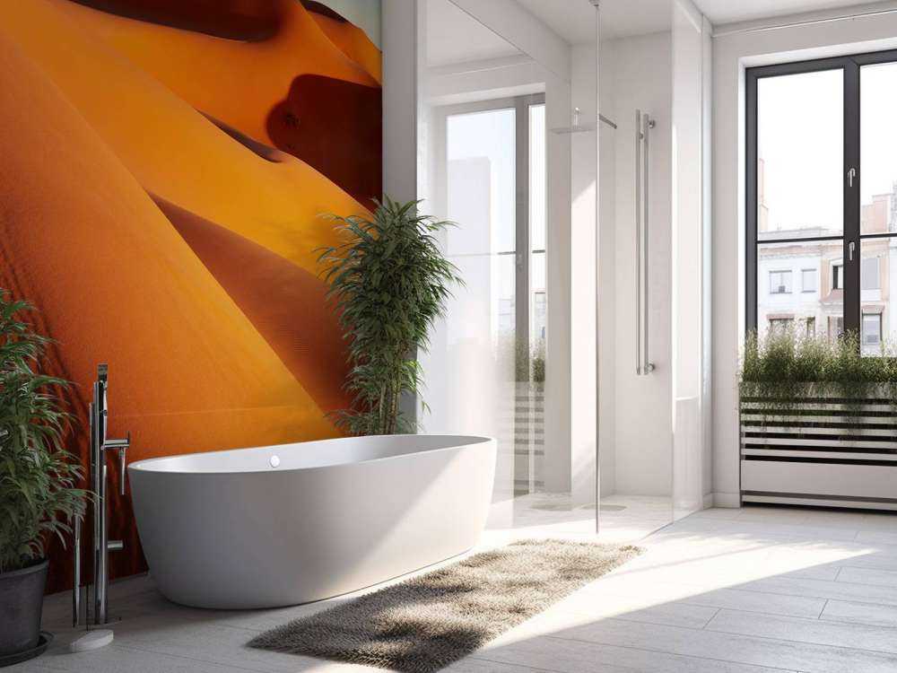 Pustynia o zachodzie słońca