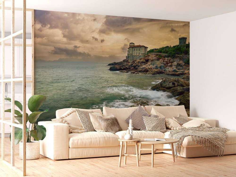 Stary zamek na wybrzeżu