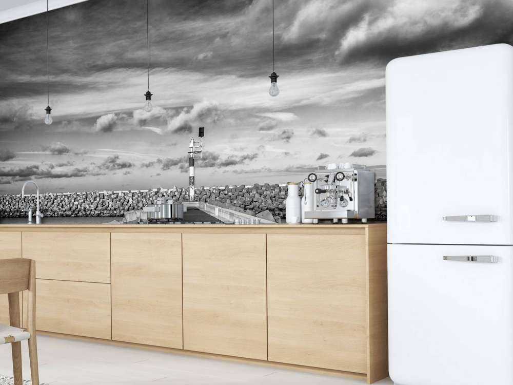 Ściana nabrzeżna mariny Cadzand Bad 