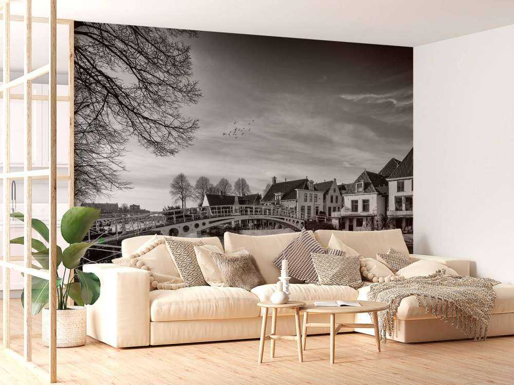 Miasto warowne Dokkum Most nad Klein Diep Fryzja 