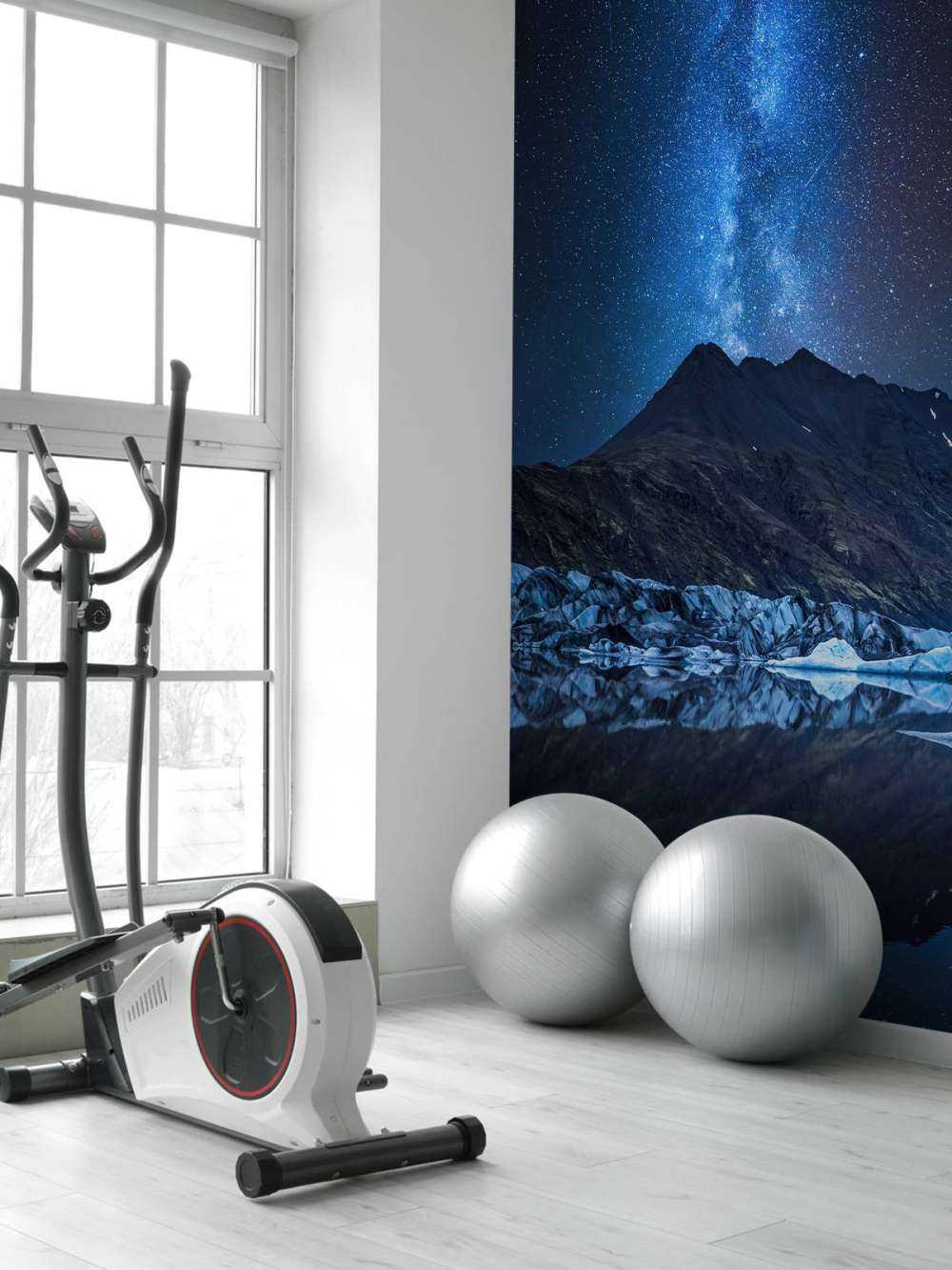 Droga Mleczna w pobliżu lodowca