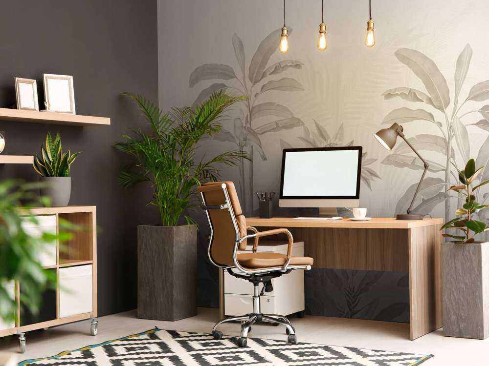 Krajobraz dżungli w stylu vintage - sepia