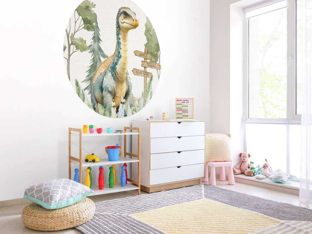 Młody brachiozaur w dżungli