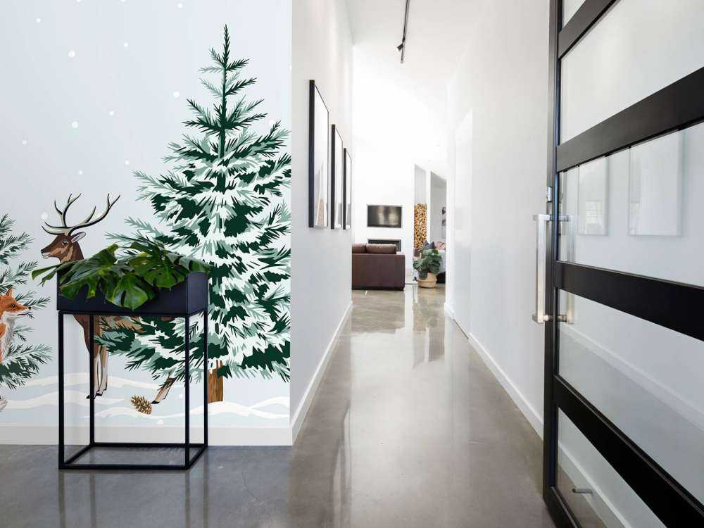 Radość mieszkańców zimowego lasu