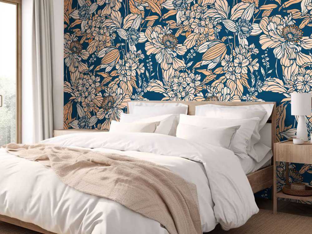 Nocny Ogród Pełen Kwiatów