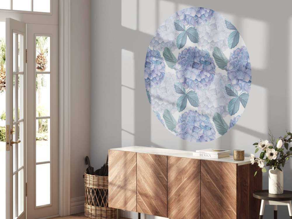 Krople Rosy na Hortensjach