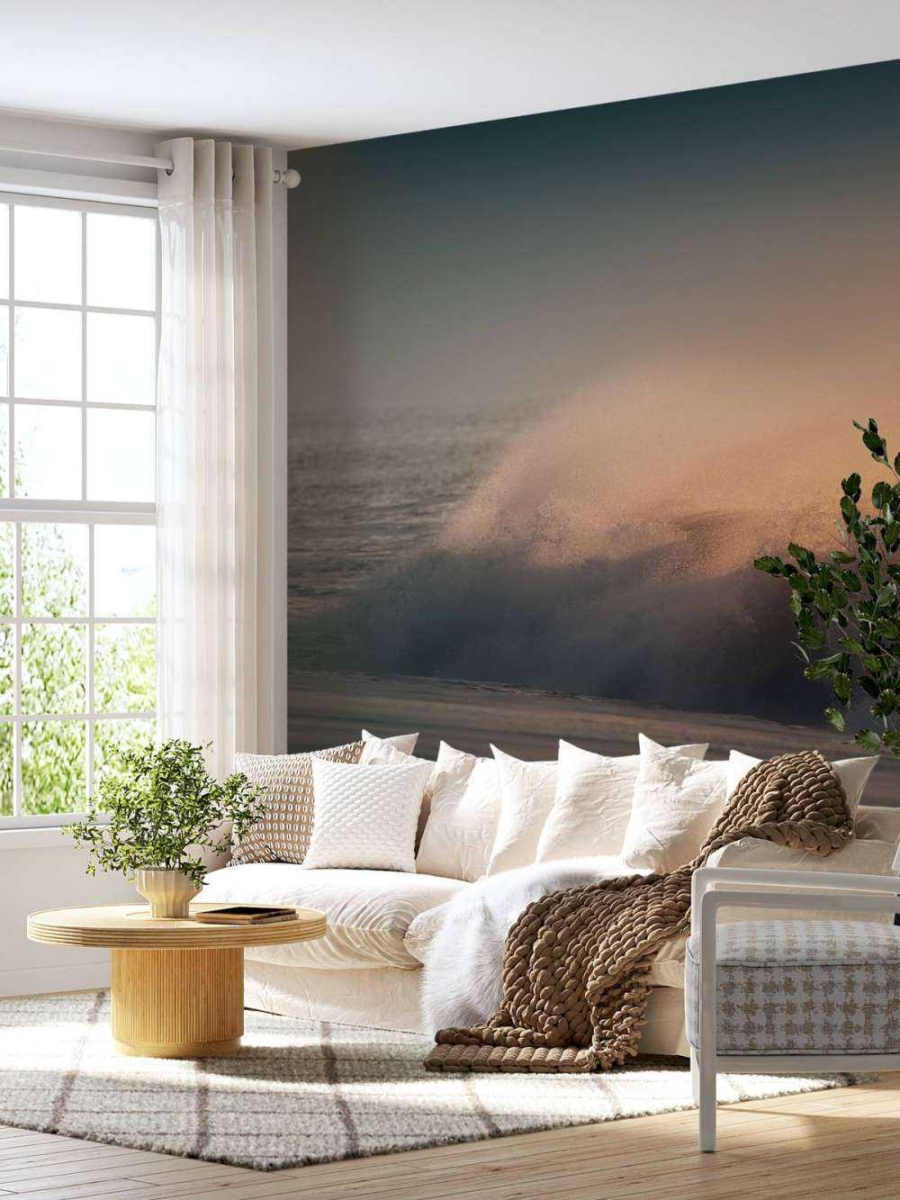 Rozbijające się fale na plaży