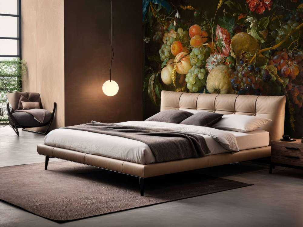 Wianek z owoców z kilkoma kwiatami