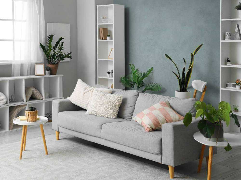 Beton z odcieniami zieleni