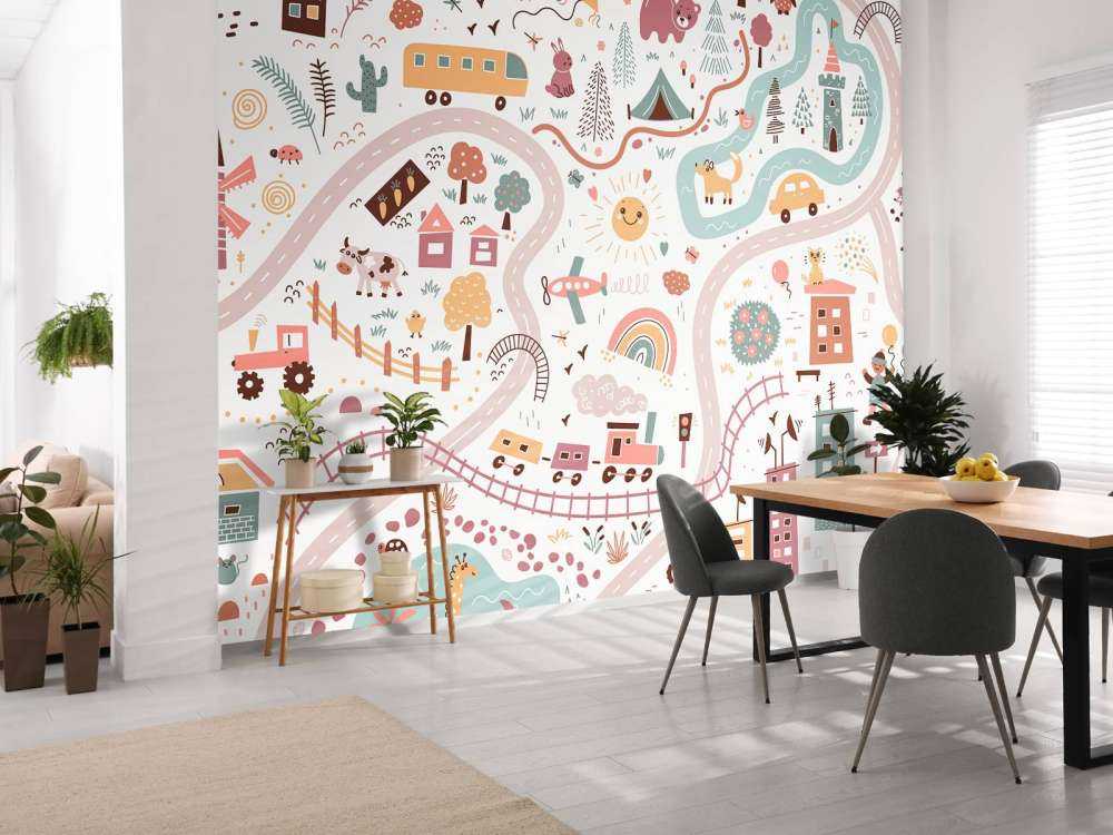 Dziecięca mapa świata