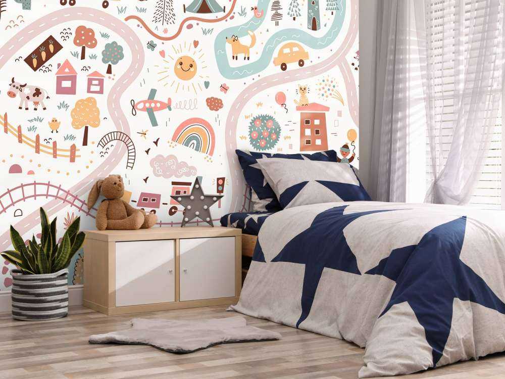 Dziecięca mapa świata