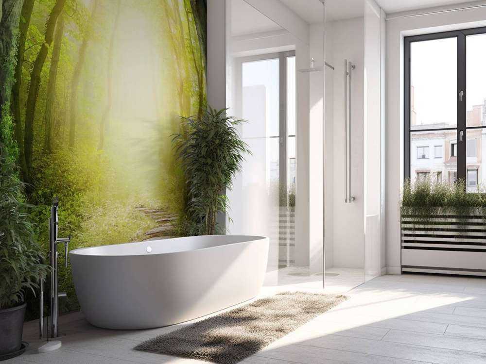 Kamienna ścieżka przez las