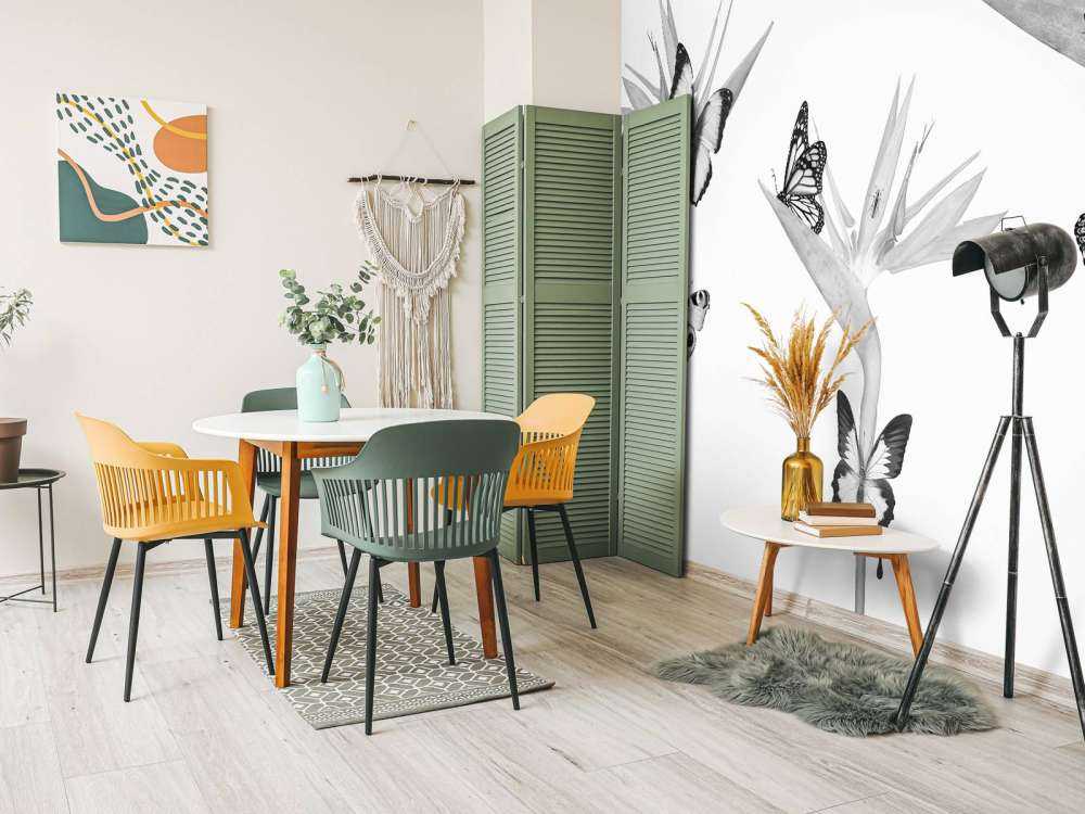 Motyle na rajskich kwiatach