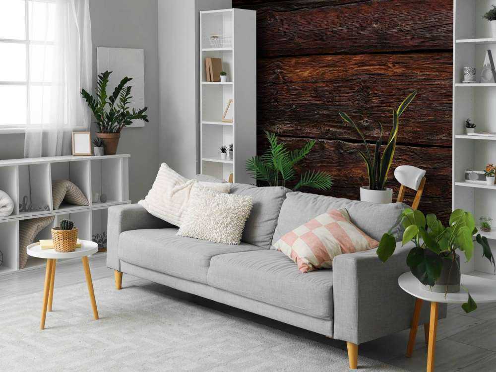 Ciemne, palone drewno