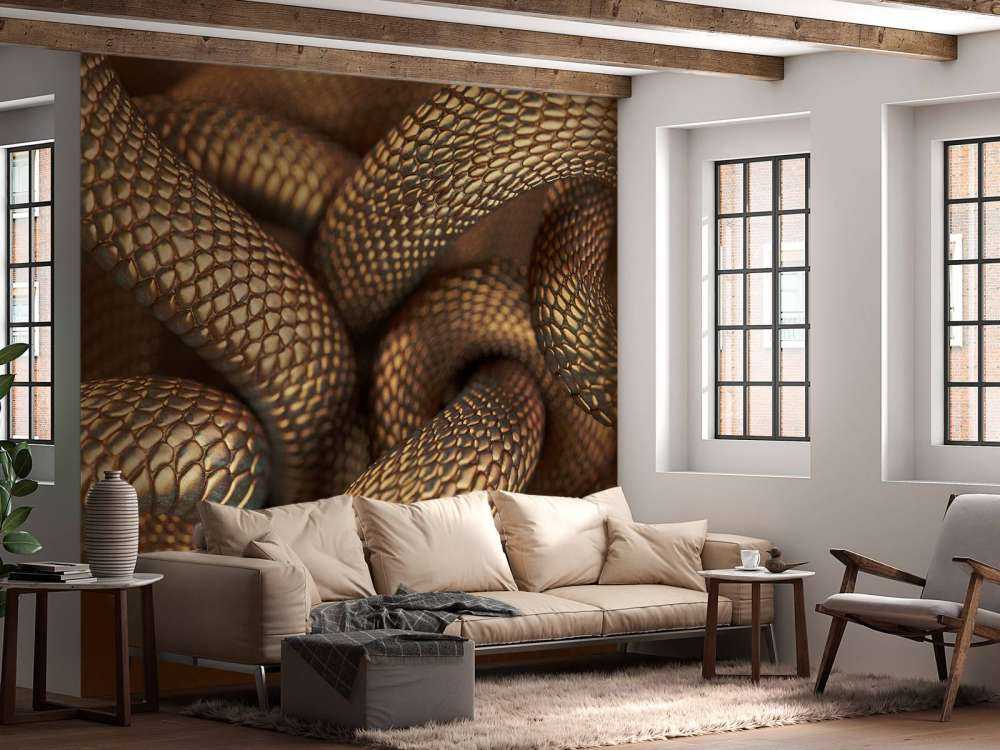 Węże w kolorze brązu