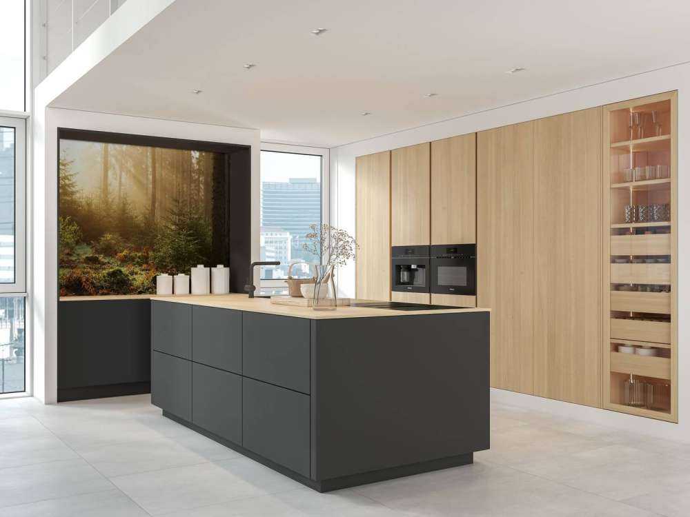 Promienie słońca przez las