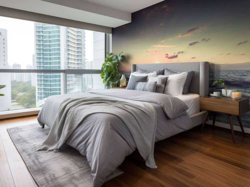 Piękny zachód słońca