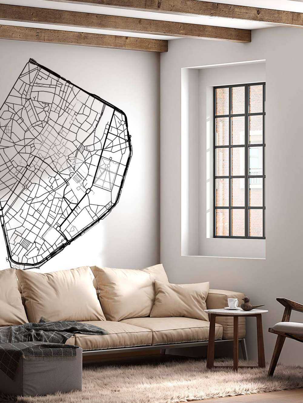 Unikatowa mapa Brukseli