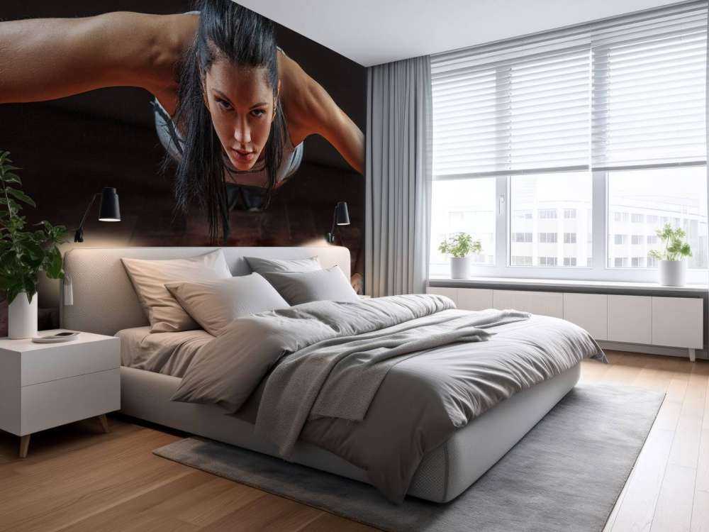 Kobieta robiąca pompki