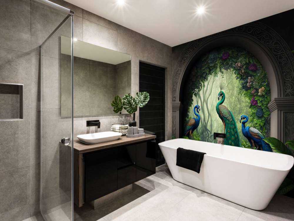 Trio Pawie w Tajemniczym Ogrodzie