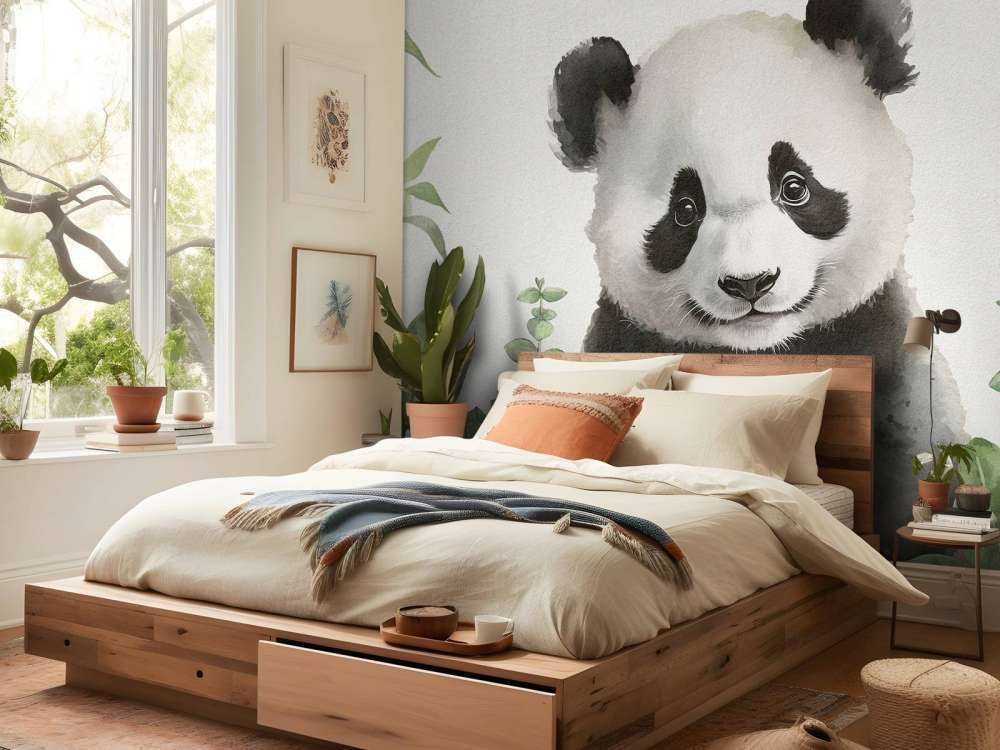 Młoda panda w dżungli