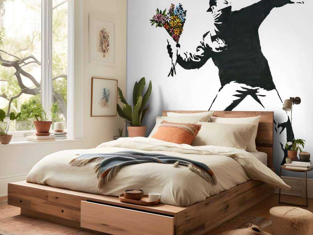 Banksy - Flower thrower