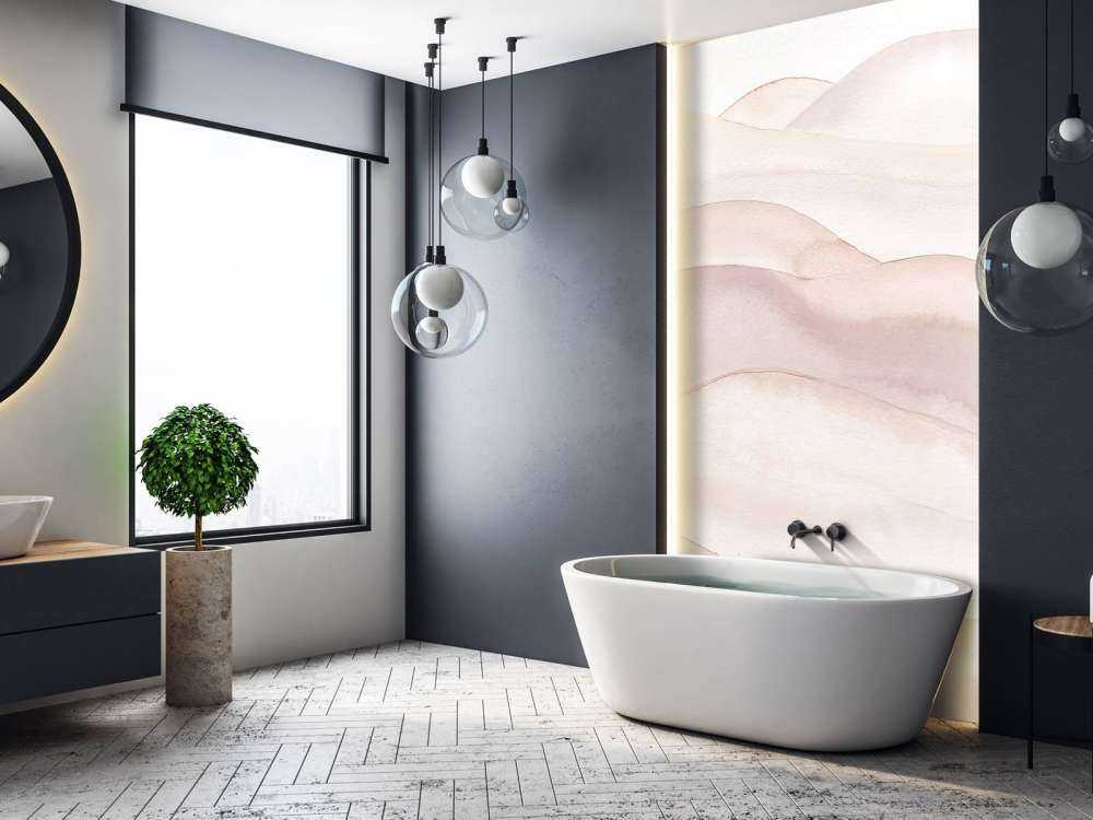 Abstrakcyjny falisty gradient - nude