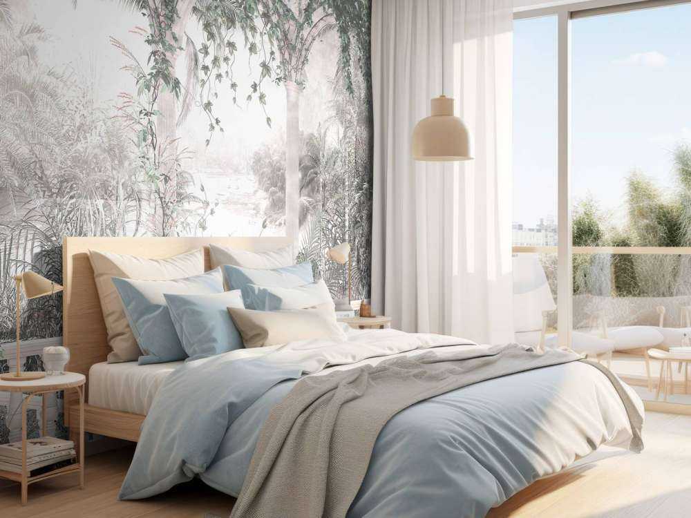 Tropikalne drzewa i liście