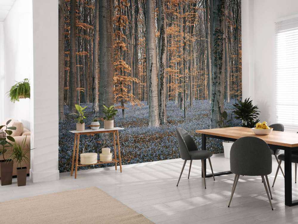 Las z pastelowymi odcieniami