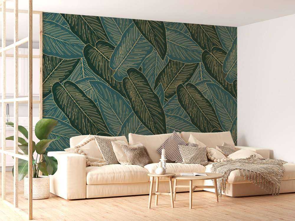 Złoty rozszczepiony liść