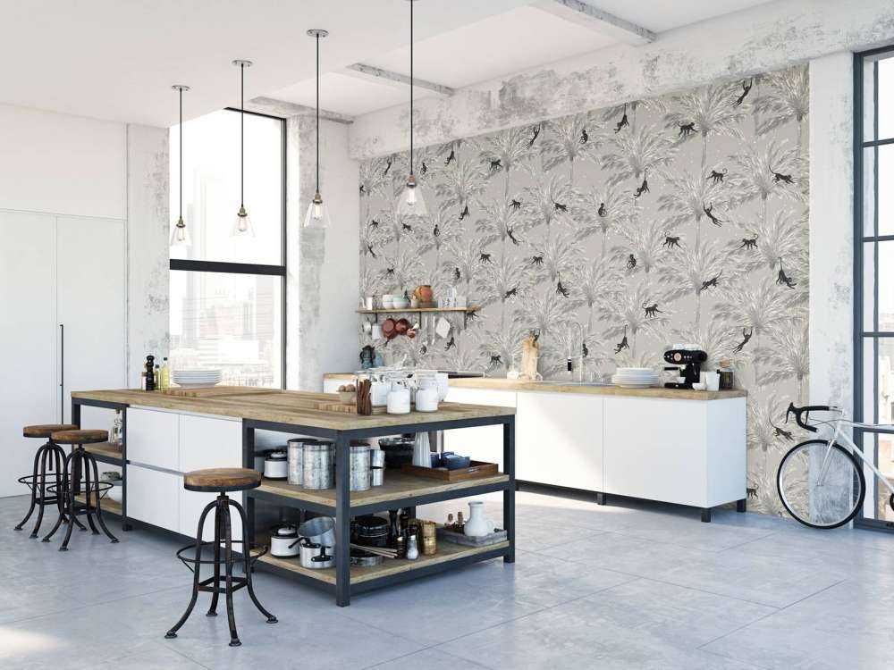 Tropikalne małpy - szary