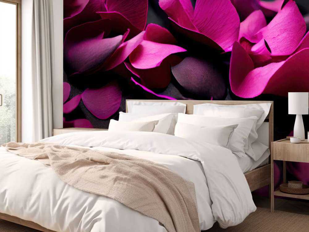 Ciemnoróżowe hortensje