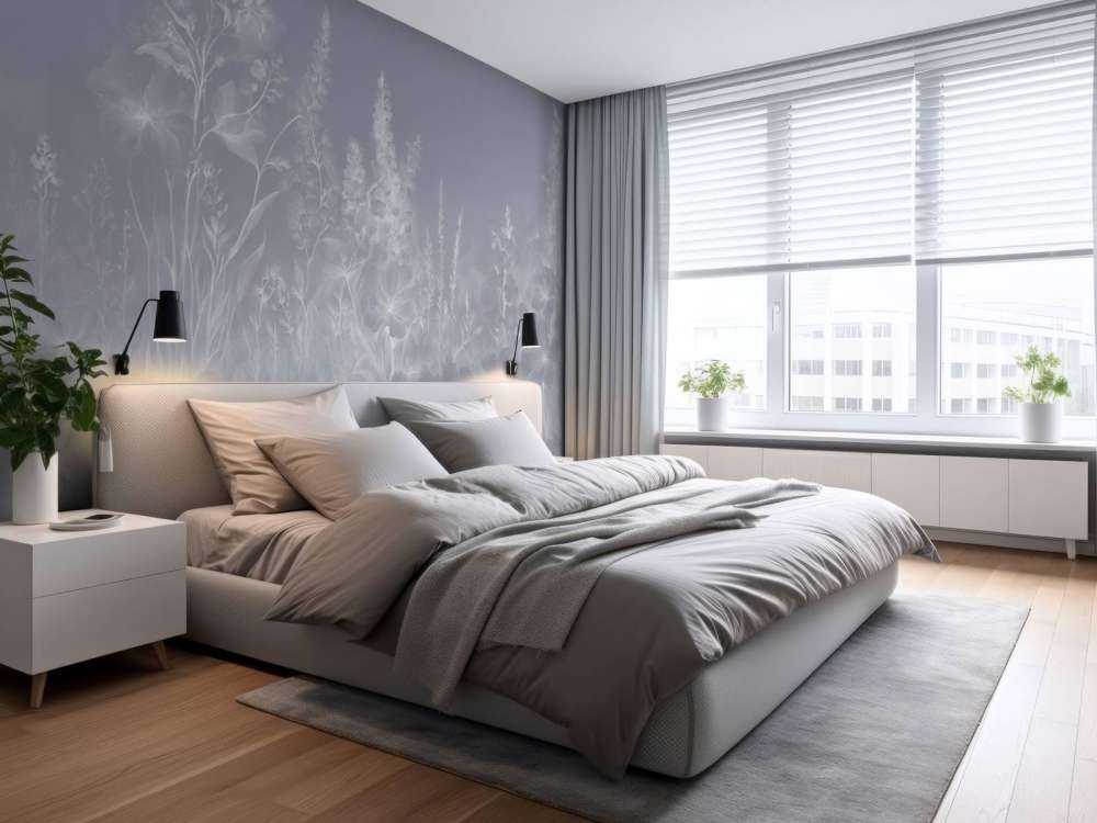 Delikatny angielski ogród - fioletowy