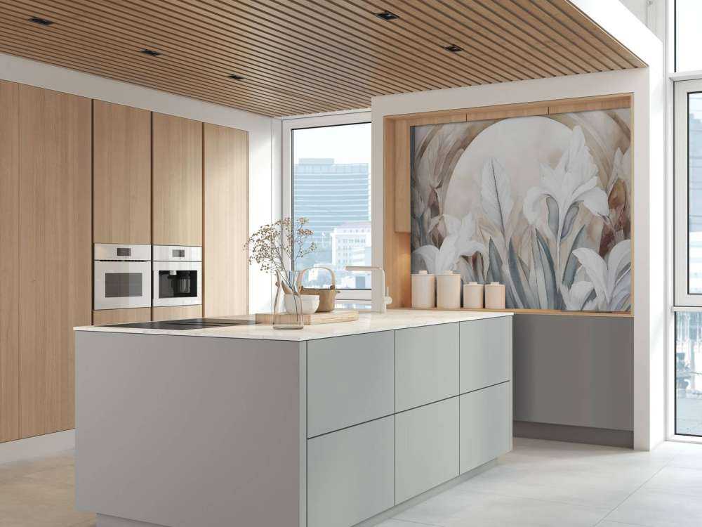 Irysy o wschodzie słońca szare