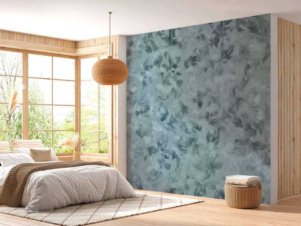 Niebieskie kwiaty tekstura