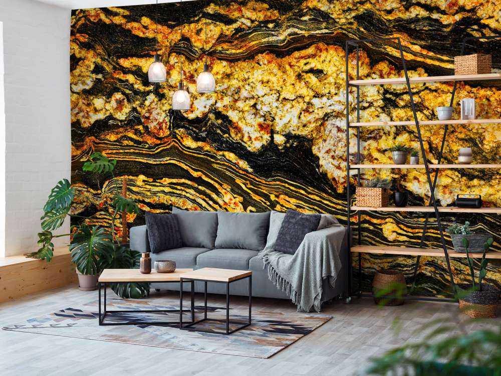 Marmur w kolorze czarnego złota