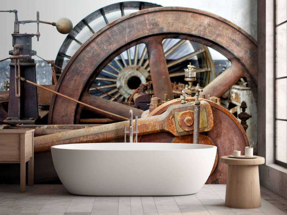 Część linii napędowej maszyny parowej (B) 