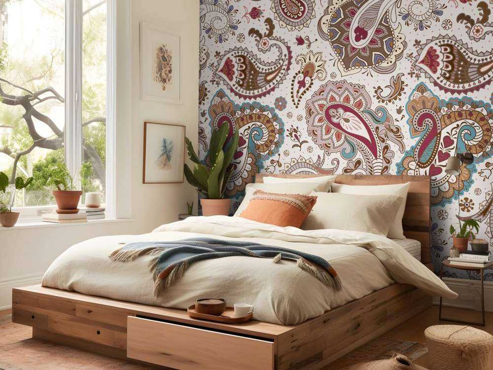 Kolorowe kwiaty w tle