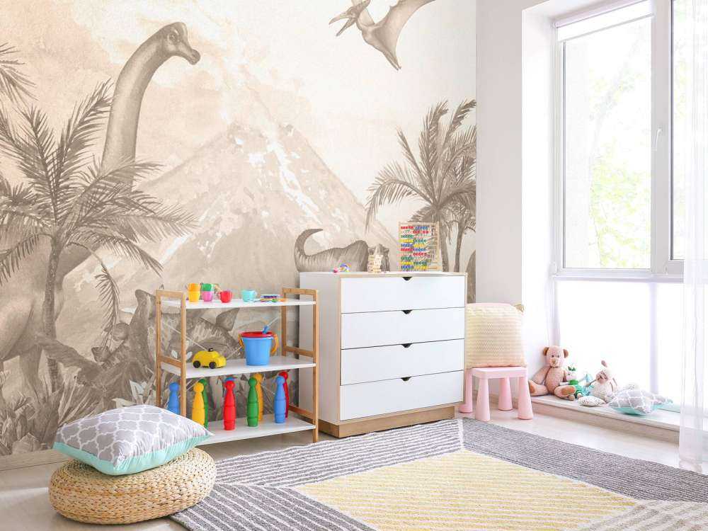 Różne dino w kolorze taupe