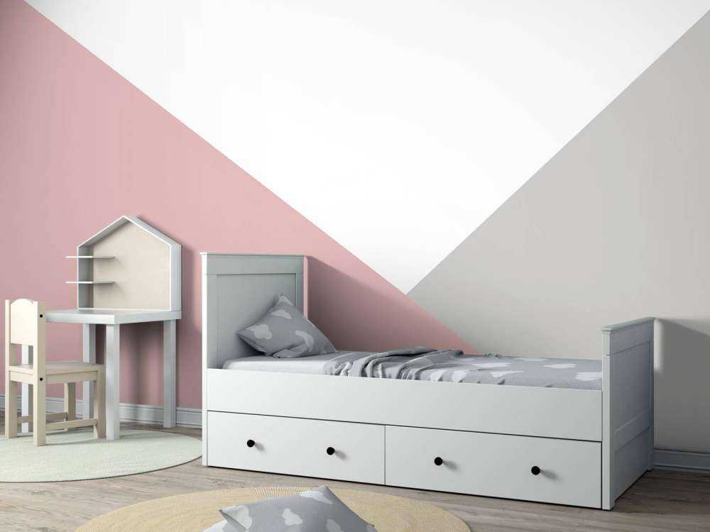 Różowe i szare trójkąty